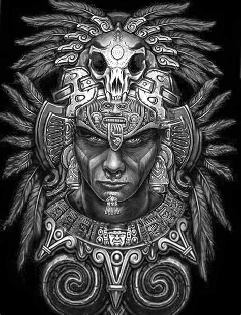 diseño tattoo azteca